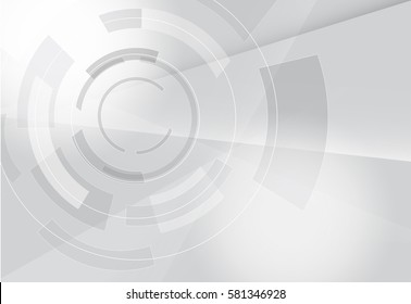 Abstract futuristic technology style,vector illustration.Elegant gray backdrop for business tech presentations.Geometric technology with gear shape for web site and engineering design solutions