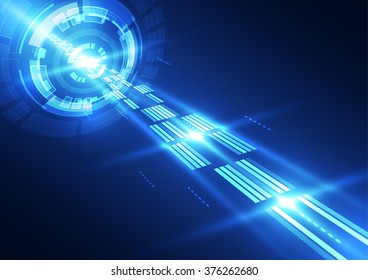 Abstract futuristic telecoms technology background. Illustration Vector