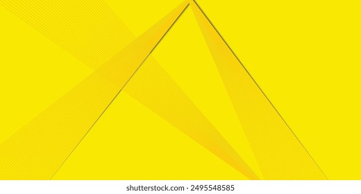 Abstract futuristic template geometric diagonal lines on yellow orange background. Modern tech concept. You can use for cover brochure template, poster, banner