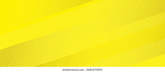 Abstractas Plantilla futurista de líneas diagonales geométricas sobre fondo amarillo anaranjado. Concepto de tecnología moderna. para la cubierta del folleto, cartel, Anuncio de Web, anuncios impresos. Ilustración vectorial