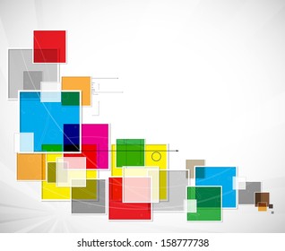 abstract futuristic tiles high computer technology business background