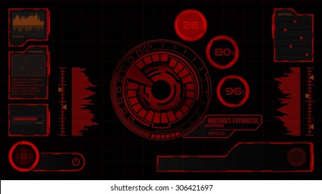 Abstract Futuristic User Interface Infographic Eps10