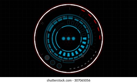 Abstract Futuristic User Interface Infographic Eps10