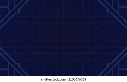 Abstract futuristic user interface screen elements
