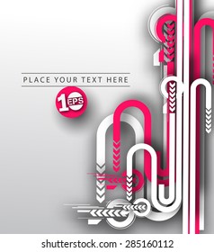 Abstract Futuristic Vector Background.