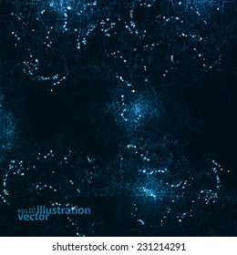 Abstract futuristic vector background, dark art illustration eps10