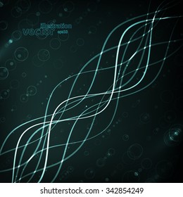 Abstract futuristic vector background, dark art illustration eps10