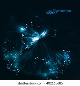 Abstract futuristic vector background, dark art illustration eps10
