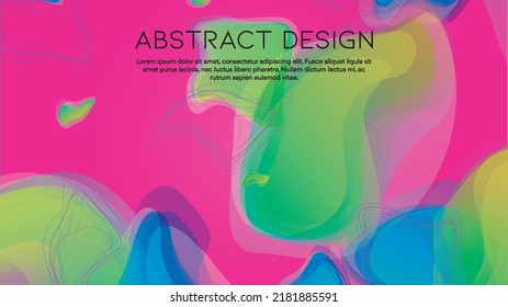 Abstract Futuristic Vector Background with  Dynamic Shapes and Lines. Modern Colorful Gradient Wallpaper. Trendy Digital Design for Your Poster, Banner, Template, Web Page.