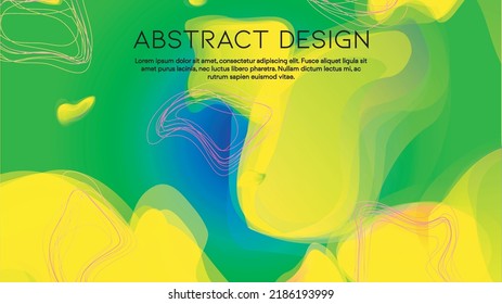 Abstract Futuristic Vector Background with  Dynamic Shapes and Lines. Modern Colorful Gradient Wallpaper. Trendy Digital Design for Your Poster, Banner, Template, Web Page.