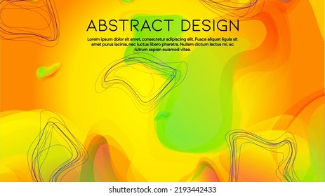 Abstract Futuristic Vector Background with  Dynamic Shapes and Lines. Modern Colorful Gradient Wallpaper. Trendy Digital Design for Your Poster, Banner, Template, Web Page.
