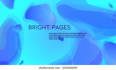 Abstract Futuristic Vector Background with  Dynamic Shapes and Lines. Modern Colorful Gradient Wallpaper. Trendy Digital Design for Your Poster, Banner, Template, Web Page.
