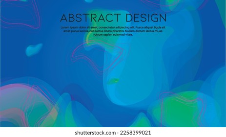 Abstract Futuristic Vector Background with  Dynamic Shapes and Lines. Modern Colorful Gradient Wallpaper. Trendy Digital Design for Your Poster, Banner, Template, Web Page.