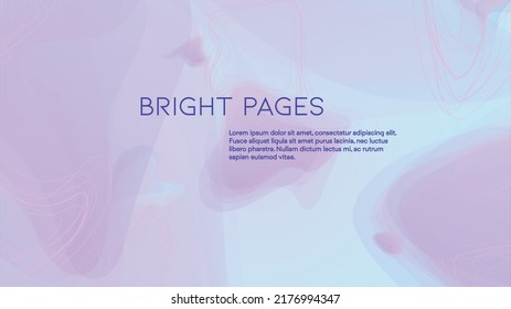 Abstract Futuristic Vector Background with  Geometric Shapes and Lines. Modern Colorful Gradient Wallpaper. Trendy Digital Design for Your Poster, Banner, Template, Web Page.