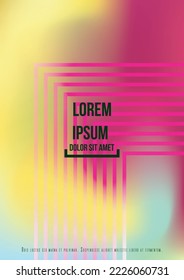 Abstrakter futuristischer Vektorhintergrund mit geometrischen Formen und Linien. Modernes, farbenfrohes Farbbild. Trendy Digital Design für Ihr Poster, Banner, Vorlage, Webseite.