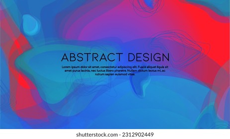 Abstract Futuristic Vector Background with  Geometric Shapes and Lines. Modern Colorful Gradient Wallpaper. Trendy Digital Design for Your Poster, Banner, Template, Web Page.