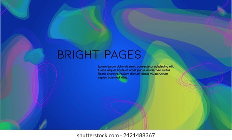 Abstract Futuristic Vector Background with  Geometric Shapes and Lines. Modern Colorful Gradient Wallpaper. Trendy Digital Design for Your Poster, Banner, Template, Web Page.