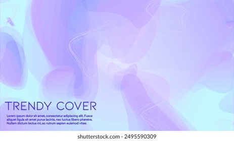 Abstract Futuristic Vector Background with  Geometric Shapes and Lines. Modern Colorful Gradient Wallpaper. Trendy Digital Design for Your Poster, Banner, Template, Web Page.