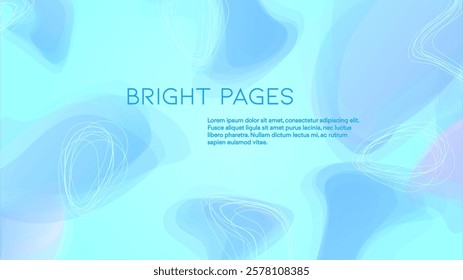 Abstract Futuristic Vector Background with  Geometric Shapes and Lines. Modern Colorful Gradient Wallpaper. Trendy Digital Design for Your Poster, Banner, Template, Web Page.