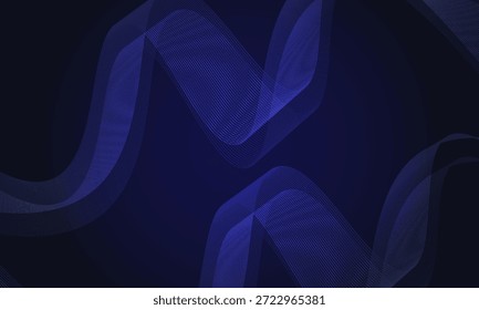 Abstrakter futuristischer Vektorhintergrund. Design von leuchtenden Wellenlinien. Modernes glänzendes blaues Element mit beweglichen Linien. Zukünftiges Technologiekonzept. modernes Design
