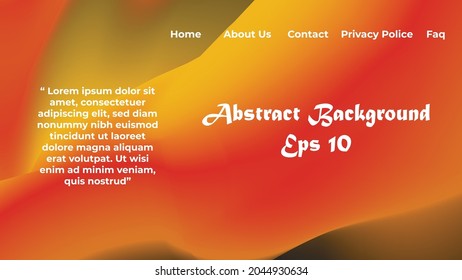 Abstract Futuristic Vector Background for Landing Page Template.Modern Website Design. Trendy Dynamic Color.