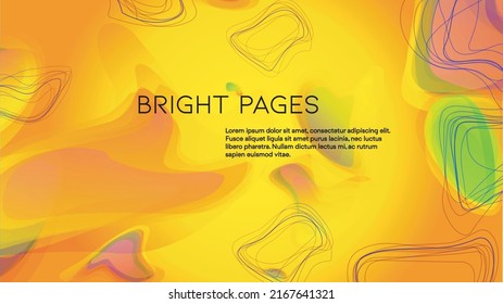 Abstract Futuristic Vector Background with  Liquid  Shapes and Lines. Modern Colorful Gradient Wallpaper. Trendy Digital Design for Your Poster, Banner, Template, Web Page.