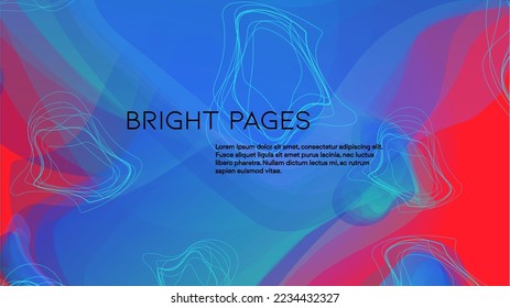 Resumen Fondo vectorial futurista con formas y líneas líquidas. Papel de escritorio moderno de degradado de color. Diseño digital de moda para tu afiche, pancarta, plantilla, página web.