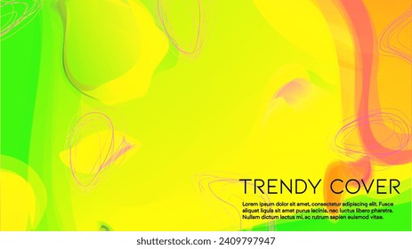 Abstract Futuristic Vector Background with  Liquid  Shapes and Lines. Modern Colorful Gradient Wallpaper. Trendy Digital Design for Your Poster, Banner, Template, Web Page.