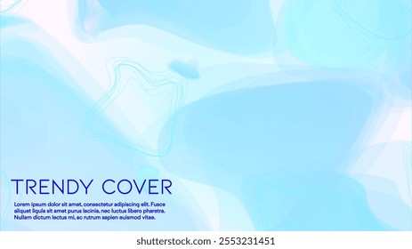 Abstract Futuristic Vector Background with  Liquid  Shapes and Lines. Modern Colorful Gradient Wallpaper. Trendy Digital Design for Your Poster, Banner, Template, Web Page.