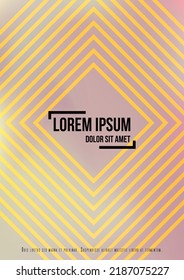 Abstract Futuristic Vector Background with  Minimal Shapes and Lines. Modern Colorful Gradient Wallpaper. Trendy Digital Design for Your Poster, Banner, Template, Web Page.