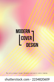 Abstract Futuristic Vector Background with Minimal Shapes and Lines. Modern Colorful Gradient Wallpaper. Trendy Digital Design for Your Poster, Banner, Template, Web Page.