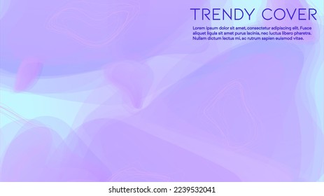 Abstract Futuristic Vector Background with  Minimal Shapes and Lines. Modern Colorful Gradient Wallpaper. Trendy Digital Design for Your Poster, Banner, Template, Web Page.