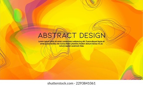 Abstract Futuristic Vector Background with  Minimal Shapes and Lines. Modern Colorful Gradient Wallpaper. Trendy Digital Design for Your Poster, Banner, Template, Web Page.