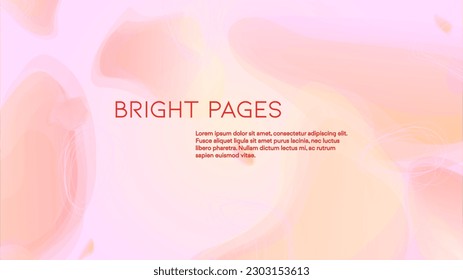Abstract Futuristic Vector Background with  Minimal Shapes and Lines. Modern Colorful Gradient Wallpaper. Trendy Digital Design for Your Poster, Banner, Template, Web Page.