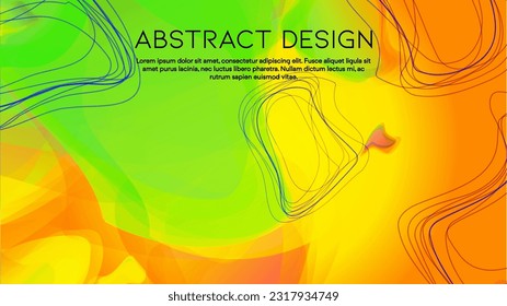 Abstract Futuristic Vector Background with  Minimal Shapes and Lines. Modern Colorful Gradient Wallpaper. Trendy Digital Design for Your Poster, Banner, Template, Web Page.