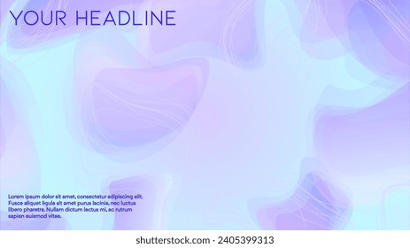 Abstract Futuristic Vector Background with  Minimal Shapes and Lines. Modern Colorful Gradient Wallpaper. Trendy Digital Design for Your Poster, Banner, Template, Web Page.