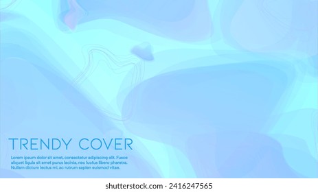 Abstract Futuristic Vector Background with  Minimal Shapes and Lines. Modern Colorful Gradient Wallpaper. Trendy Digital Design for Your Poster, Banner, Template, Web Page.