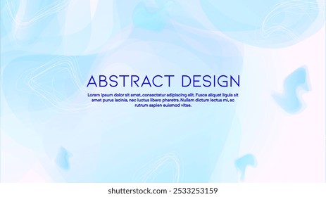 Abstract Futuristic Vector Background with  Minimal Shapes and Lines. Modern Colorful Gradient Wallpaper. Trendy Digital Design for Your Poster, Banner, Template, Web Page.