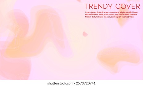 Abstract Futuristic Vector Background with  Minimal Shapes and Lines. Modern Colorful Gradient Wallpaper. Trendy Digital Design for Your Poster, Banner, Template, Web Page.