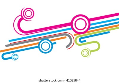 abstract futuristic vector composition with space of your text, vector illustration