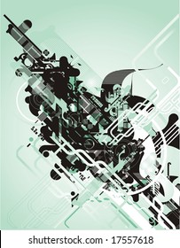 abstract futuristic vector design