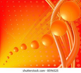 Abstract futuristic vector illustration