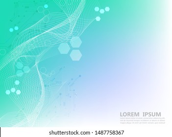 abstract futuristic wallpaper vector background.smooth line.hexagon shape.