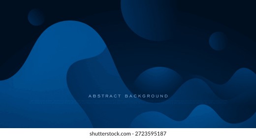 Abstractas fondo de onda futurista. Diseño de patrón de concepto de elemento de color azul oscuro simple. Fondo de Anuncio fresco. Vector Eps10