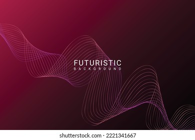 gráfico abstracto de fondo de onda futurista