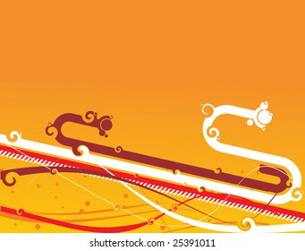 Abstract futuristic wave line background. Vector illustration.