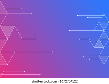 Abstract futuristic wave technology with polygonal shapes.