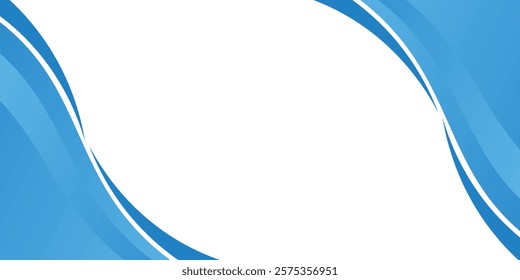 Abstract Futuristic Waving Background, wave modern design concept modern wave blue