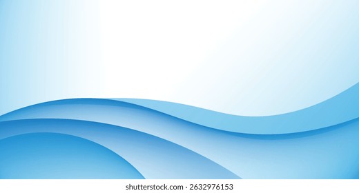 Abstract Futuristic Waving Blue Background, wave modern design concept