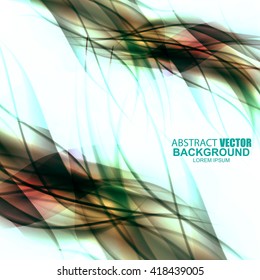 Abstract futuristic wavy background